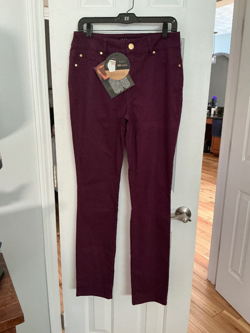 NWT IMAN Global Chic Perfect Fit 360 Slim Leg Pants